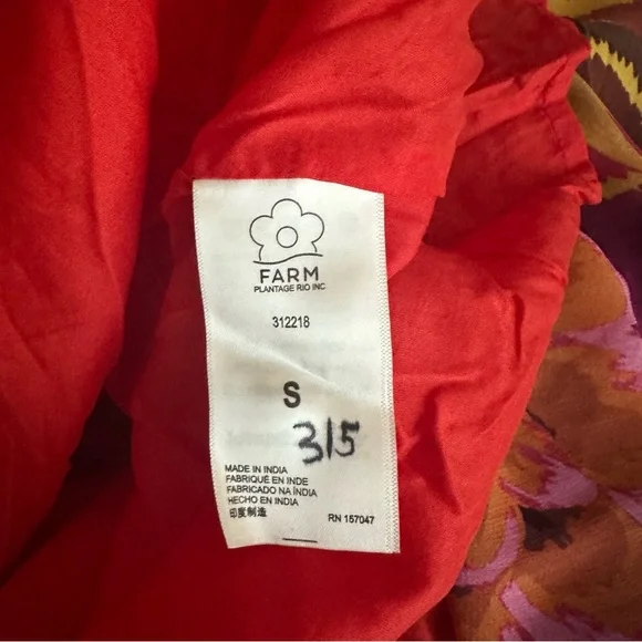 Farm Rio Vintage Wave Maxi Dress Small NWT - Picture 12 of 16